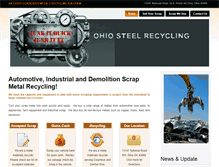 Tablet Screenshot of ohiosteelrecycling.com